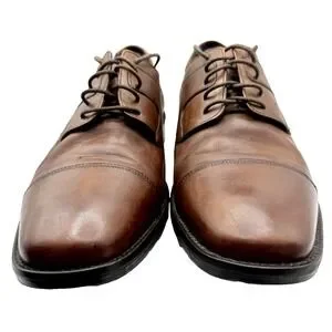 Johnston & Murphy Men\'s Oxford Loafers 11.5 Novick Dress Cap Toe Tan  Calfskin Johnston & Murphy | Shoes | Johnston Murphy Mens Oxford  main image 4